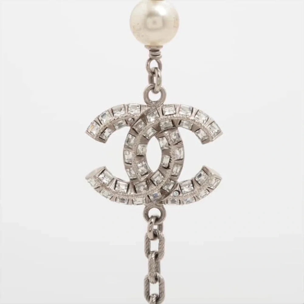 Pre-owned Chanel Graduated CC Crystal Necklace - Picture 3 of 5